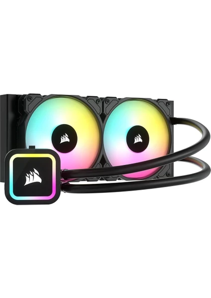 Corsair Corsaır Icue H100X Rgb Fanlı 240MM Amdıntel Uyumlu CW-9060065-WW2 Işlemci Sıvı Soğutucu