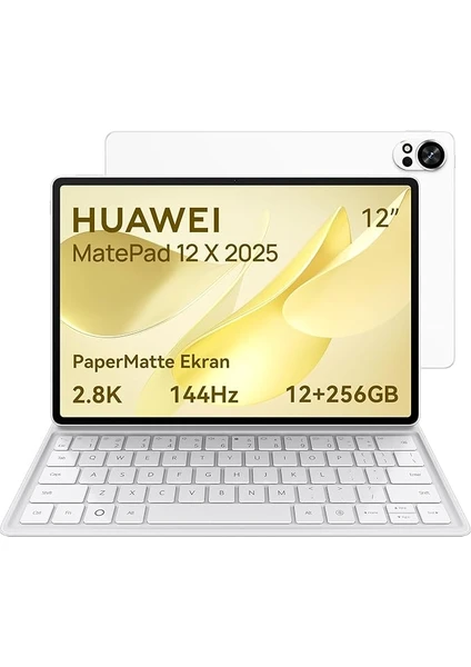 Huawei Yeni (2025) Matepad 12X 12.0 Papermatte Edition 12GB 256GB Beyaz + Klavye