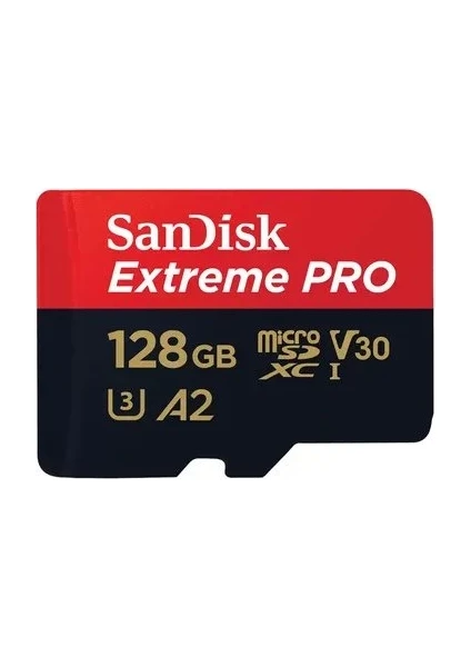 Sandisk Extreme Pro microSD UHS I Card 128GB for 4K on SmartP, Cam Drones 200MBs R, 90MBs W