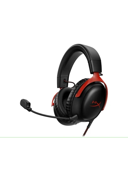 HyperX Cloud III Kırmızı Siyah Kablolu Oyuncu Kulaklığı 727A9AA - Görsel 2