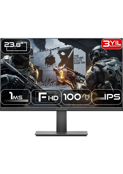 Fazeon X24F100 23.8 100Hz 1ms HDMI VGA Hdr Ready Freesync G-Sync Fhd IPS Gaming Monitör