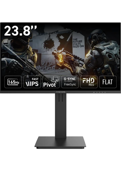 Fazeon X24F166P 24 165Hz 0.5ms IPS FHD HDMI + DP PIVOT GAMING MONITOR