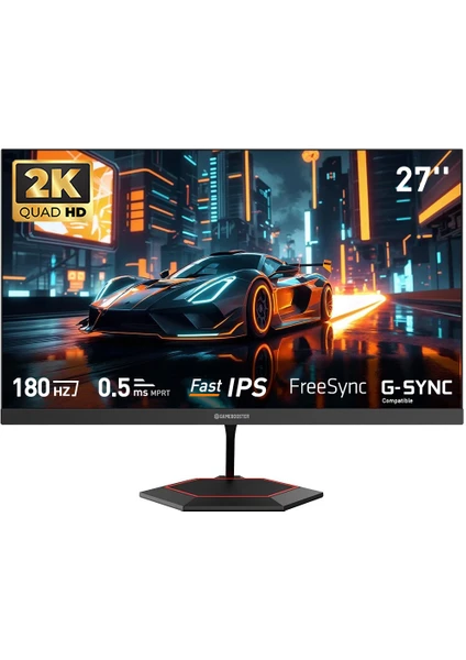 GameBooster GB-27F180QF 27 180Hz Fast IPS 0.5ms Mprt 2k Qhd 2xhdmı+2xdp Rgb Flat Gaming Monitör
